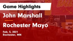 John Marshall  vs Rochester Mayo  Game Highlights - Feb. 5, 2021