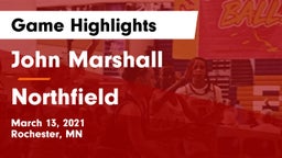 John Marshall  vs Northfield  Game Highlights - March 13, 2021