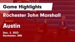 Rochester John Marshall  vs Austin  Game Highlights - Dec. 2, 2022