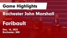 Rochester John Marshall  vs Faribault  Game Highlights - Dec. 16, 2022