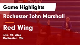 Rochester John Marshall  vs Red Wing  Game Highlights - Jan. 10, 2023