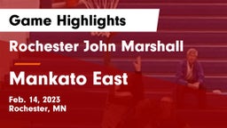 Rochester John Marshall  vs Mankato East  Game Highlights - Feb. 14, 2023