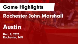 Rochester John Marshall  vs Austin  Game Highlights - Dec. 8, 2023