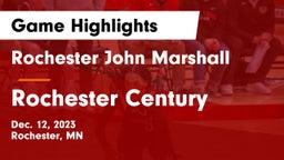 Rochester John Marshall  vs Rochester Century  Game Highlights - Dec. 12, 2023