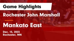 Rochester John Marshall  vs Mankato East  Game Highlights - Dec. 15, 2023