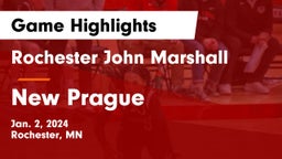 Rochester John Marshall  vs New Prague  Game Highlights - Jan. 2, 2024