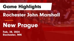 Rochester John Marshall  vs New Prague  Game Highlights - Feb. 28, 2024