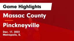Massac County  vs Pinckneyville  Game Highlights - Dec. 17, 2022