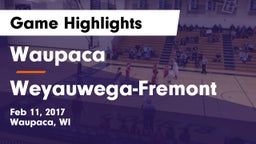 Waupaca  vs Weyauwega-Fremont  Game Highlights - Feb 11, 2017