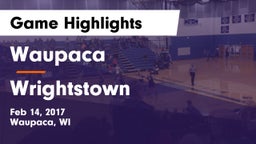 Waupaca  vs Wrightstown  Game Highlights - Feb 14, 2017