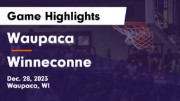 Waupaca  vs Winneconne  Game Highlights - Dec. 28, 2023