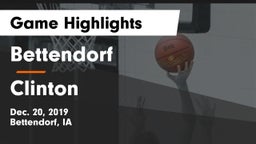 Bettendorf  vs Clinton  Game Highlights - Dec. 20, 2019