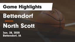 Bettendorf  vs North Scott  Game Highlights - Jan. 28, 2020