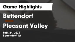 Bettendorf  vs Pleasant Valley  Game Highlights - Feb. 24, 2023
