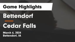 Bettendorf  vs Cedar Falls  Game Highlights - March 6, 2024