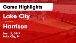 Lake City  vs Harrison  Game Highlights - Jan. 14, 2019
