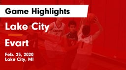Lake City  vs Evart  Game Highlights - Feb. 25, 2020