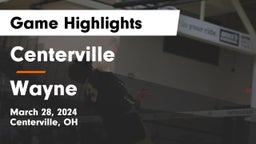 Centerville vs Wayne  Game Highlights - March 28, 2024
