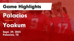 Palacios  vs Yoakum  Game Highlights - Sept. 29, 2023
