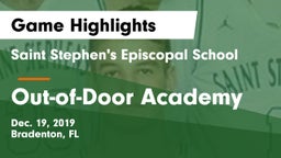 Saint Stephen's Episcopal School vs Out-of-Door Academy  Game Highlights - Dec. 19, 2019