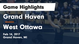 Grand Haven  vs West Ottawa  Game Highlights - Feb 14, 2017