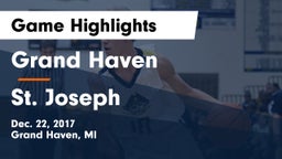 Grand Haven  vs St. Joseph  Game Highlights - Dec. 22, 2017