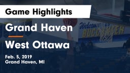 Grand Haven  vs West Ottawa  Game Highlights - Feb. 5, 2019