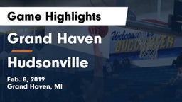 Grand Haven  vs Hudsonville  Game Highlights - Feb. 8, 2019