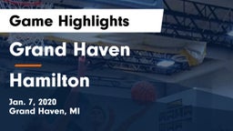 Grand Haven  vs Hamilton  Game Highlights - Jan. 7, 2020