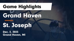 Grand Haven  vs St. Joseph  Game Highlights - Dec. 2, 2023