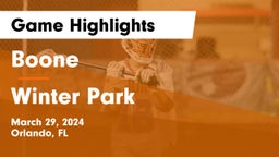 Boone  vs Winter Park  Game Highlights - March 29, 2024