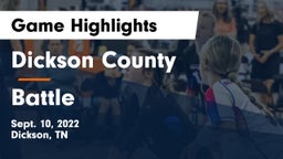Dickson County  vs Battle  Game Highlights - Sept. 10, 2022