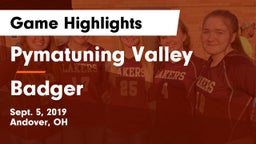Pymatuning Valley  vs Badger Game Highlights - Sept. 5, 2019