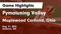 Pymatuning Valley  vs Maplewood  Cortland, Ohio Game Highlights - Aug. 31, 2023