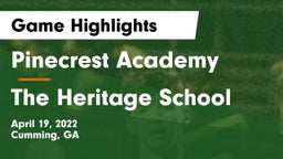 Pinecrest Academy  vs The Heritage School Game Highlights - April 19, 2022