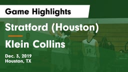 Stratford  (Houston) vs Klein Collins  Game Highlights - Dec. 3, 2019