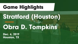 Stratford  (Houston) vs Obra D. Tompkins  Game Highlights - Dec. 6, 2019