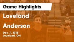 Loveland  vs Anderson  Game Highlights - Dec. 7, 2018