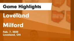 Loveland  vs Milford  Game Highlights - Feb. 7, 2020