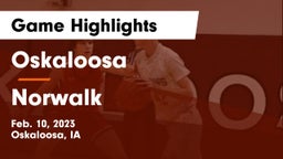 Oskaloosa  vs Norwalk  Game Highlights - Feb. 10, 2023