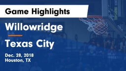 Willowridge  vs Texas City  Game Highlights - Dec. 28, 2018