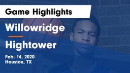 Willowridge  vs Hightower  Game Highlights - Feb. 14, 2020