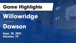 Willowridge  vs Dawson  Game Highlights - Sept. 28, 2022