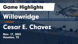 Willowridge  vs Cesar E. Chavez  Game Highlights - Nov. 17, 2023