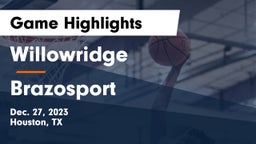 Willowridge  vs Brazosport  Game Highlights - Dec. 27, 2023