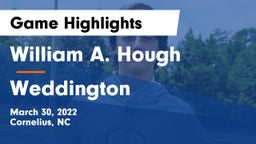 William A. Hough  vs Weddington Game Highlights - March 30, 2022