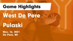 West De Pere  vs Pulaski  Game Highlights - Nov. 16, 2021