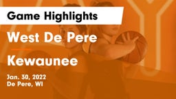 West De Pere  vs Kewaunee  Game Highlights - Jan. 30, 2022