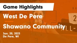 West De Pere  vs Shawano Community  Game Highlights - Jan. 20, 2023