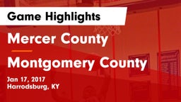 Mercer County  vs Montgomery County  Game Highlights - Jan 17, 2017